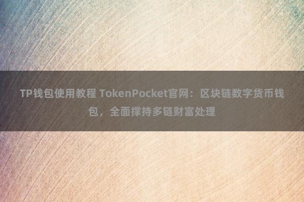 TP钱包使用教程 TokenPocket官网：区块链数字货币钱包，全面撑持多链财富处理